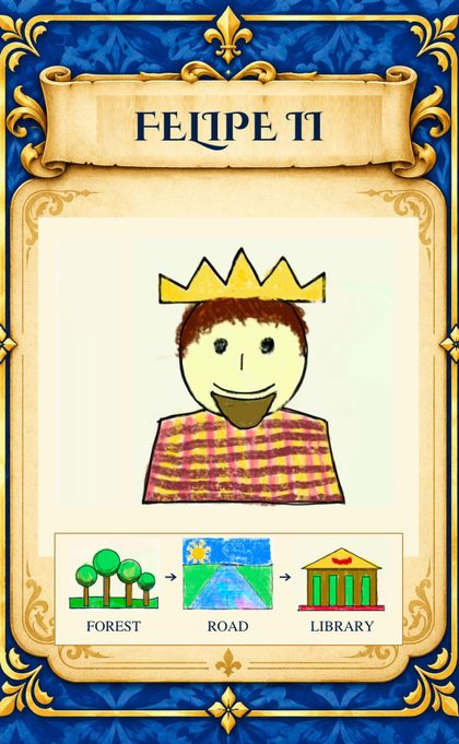 King Felipe II card